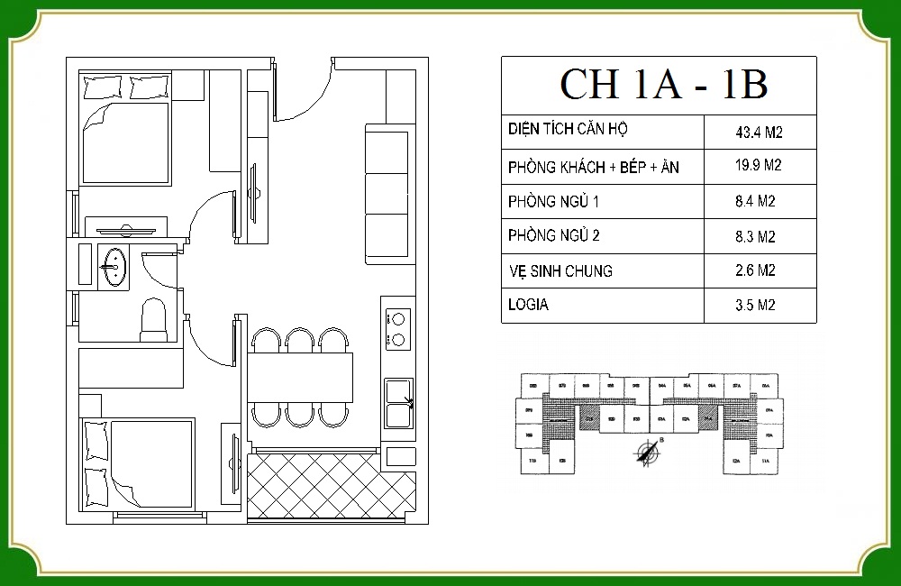 mặt bằng chi tiết căn hộ nhs phương canh 1