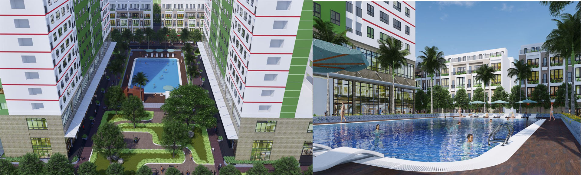 tiện ích bể bơi ngoài trời 500m2 iec thanh trì